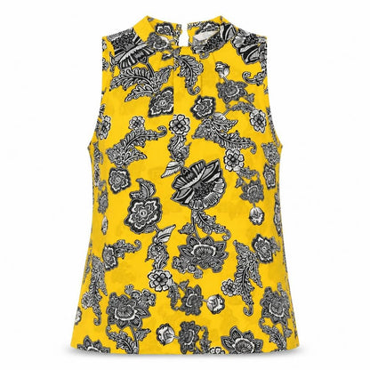 Womens UK Size 12 Peacocks Yellow Basic Blouse