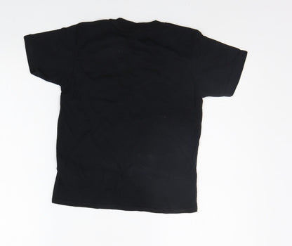 Gildan Girls Black   Basic T-Shirt Size S