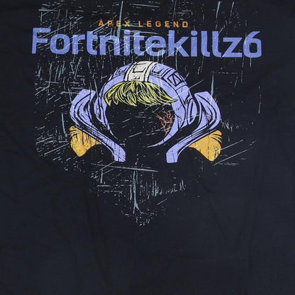 Womens UK Size L Gildan Blue Basic T-Shirt