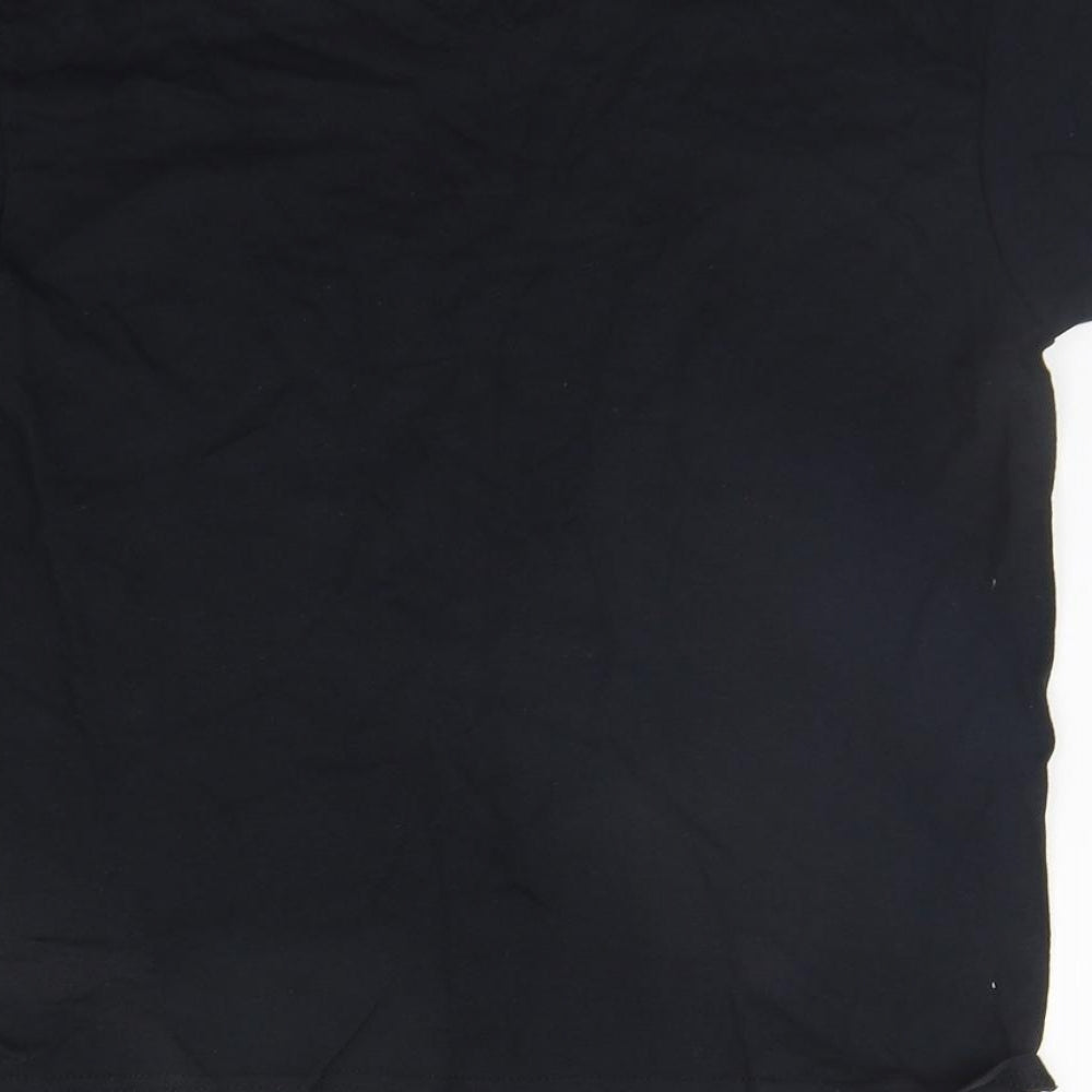 Gildan Boys Black   Basic T-Shirt Size S