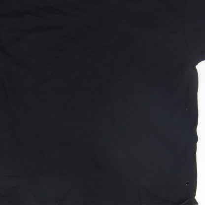 Gildan Boys Black   Basic T-Shirt Size S