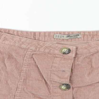 deniem co Womens Beige   A-Line Skirt Size 12