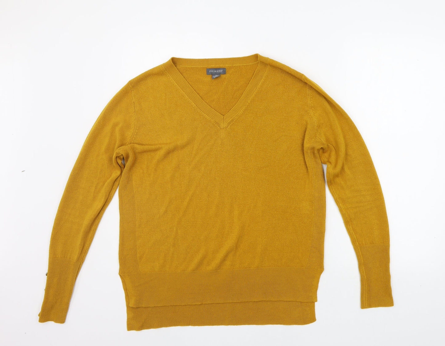 Primark Womens Yellow   Pullover Jumper Size M