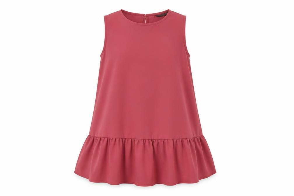 SheIn Womens Pink Houndstooth  A-Line  Size S