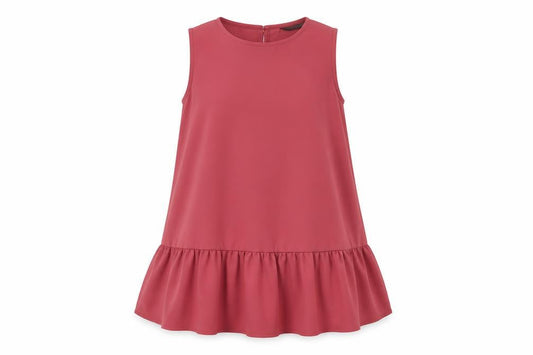 SHEIN Womens Pink Houndstooth  A-Line  Size S