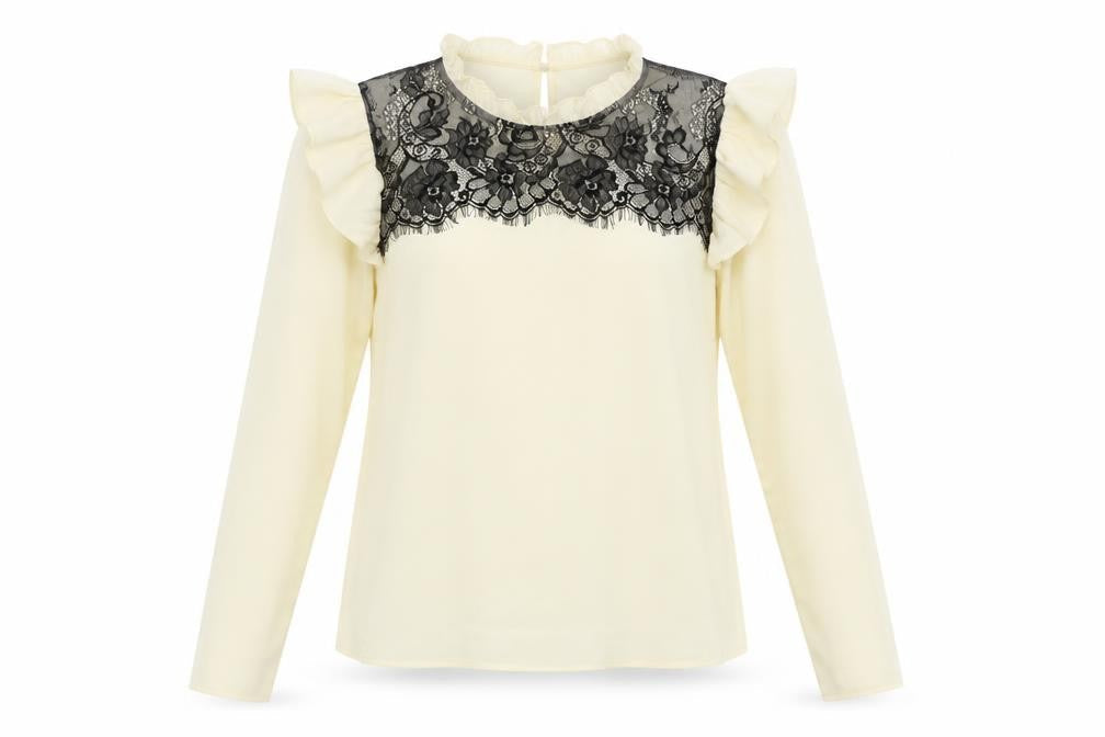 Zara Womens Yellow Geometric  Basic Blouse Size S