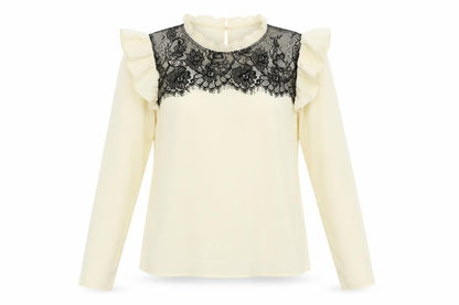 Zara Womens Yellow Geometric  Basic Blouse Size S