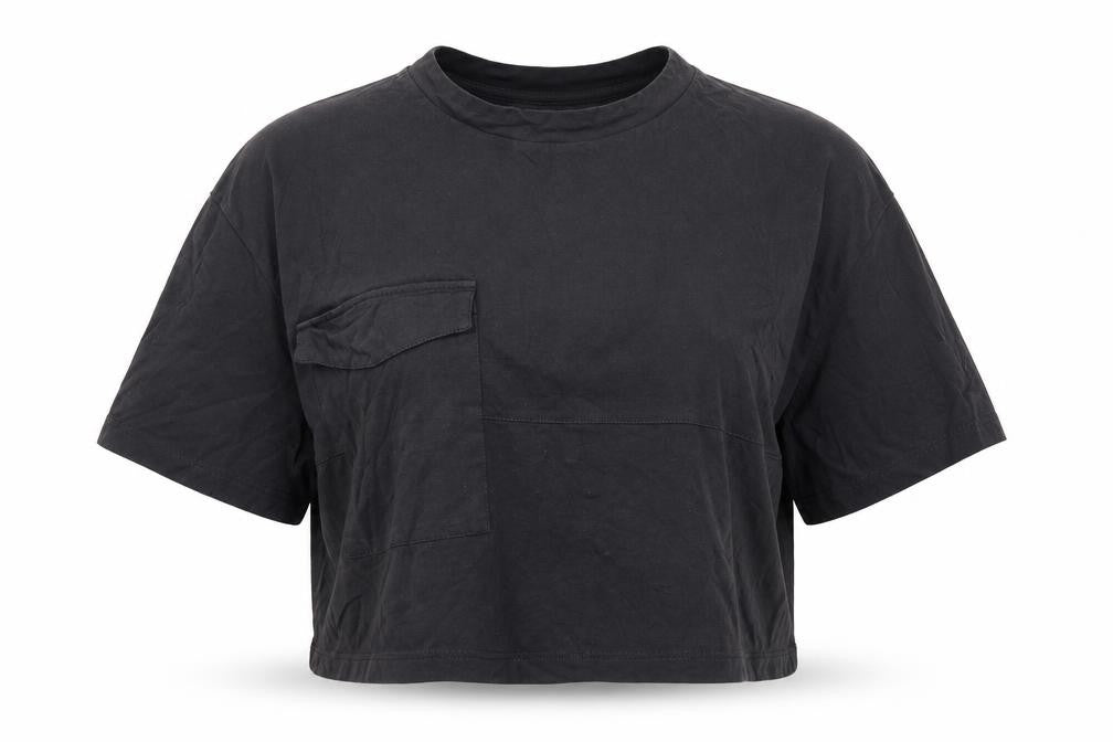 Womens UK Size 8 Preworn Grey Basic T-Shirt