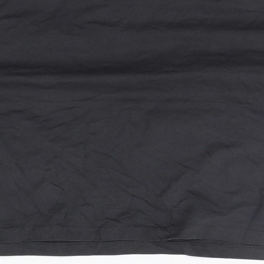 Womens UK Size 8 Preworn Grey Basic T-Shirt