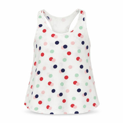 H&M Girls White Polka Dot  Basic Tank Size 11-12 Years
