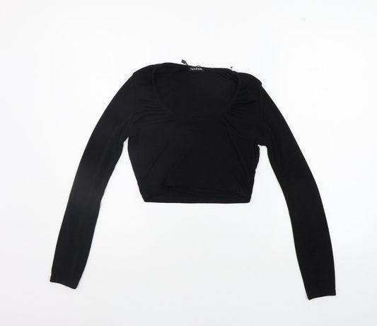 Boohoo Womens Blue   Basic Blouse Size 8