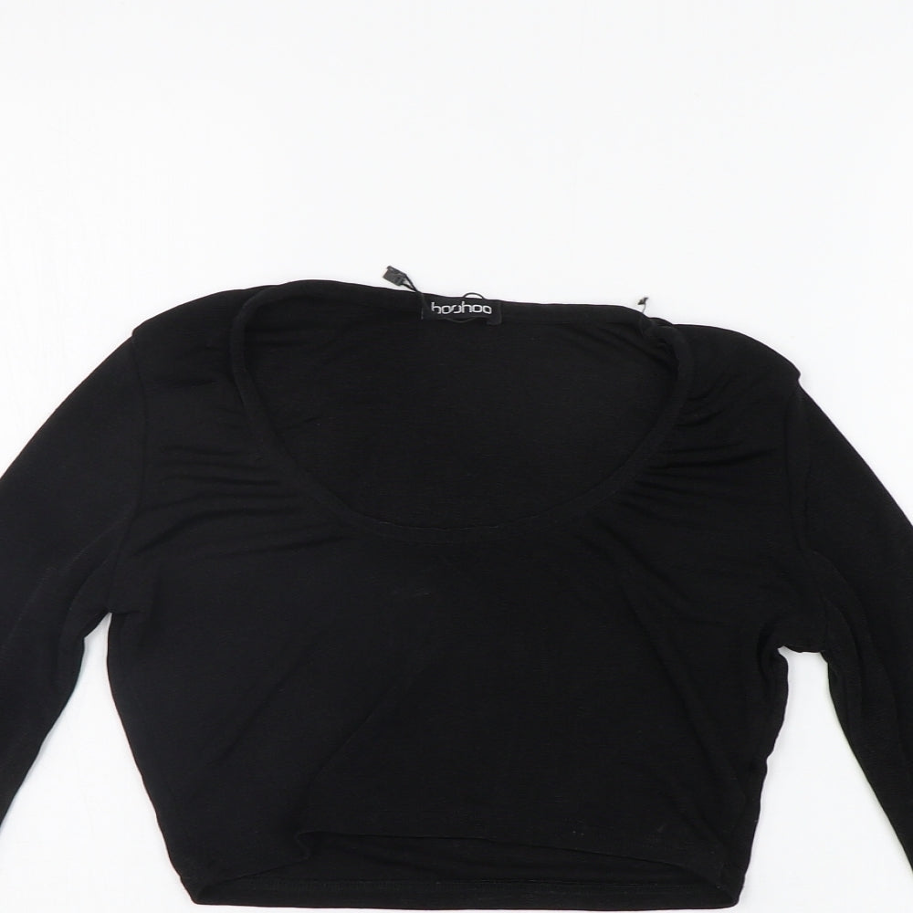 Boohoo Womens Blue   Basic Blouse Size 8