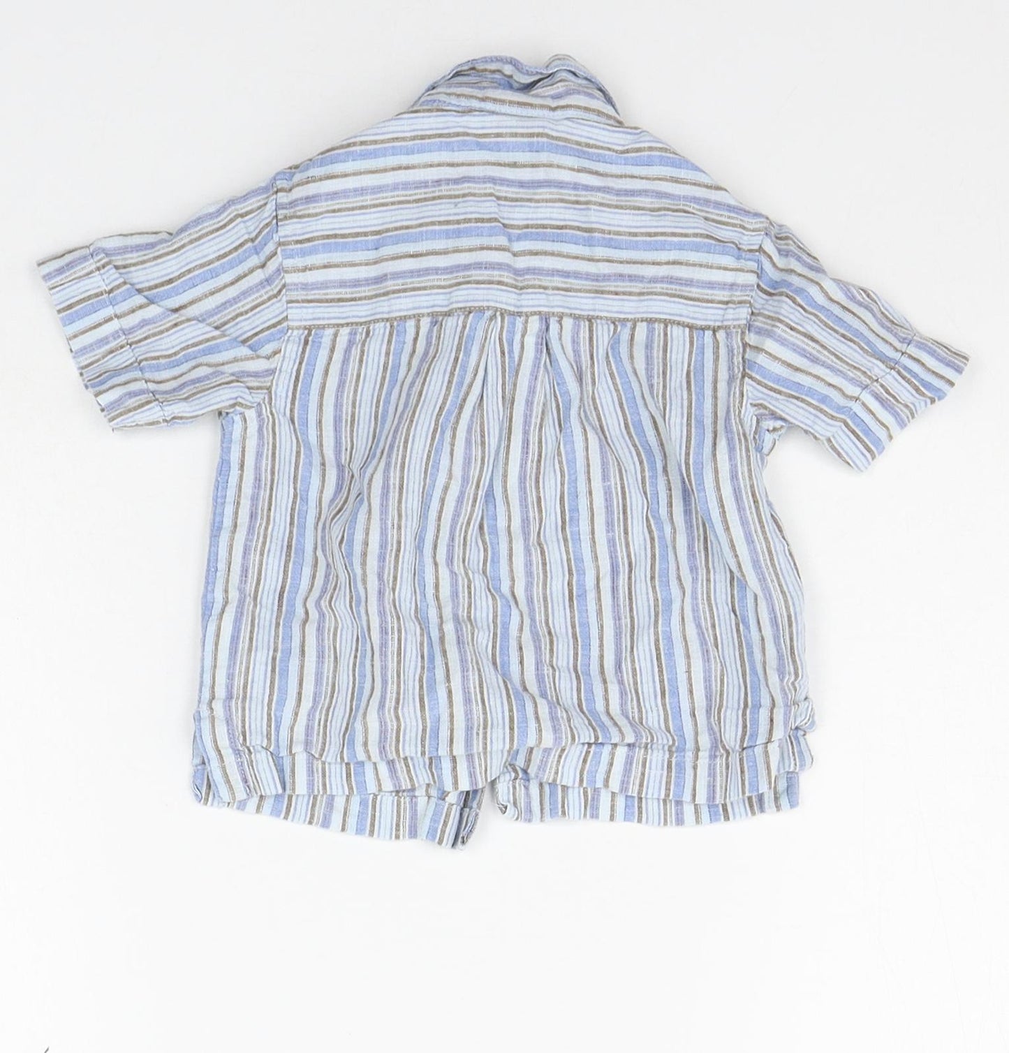 NEXT Baby Blue Striped  Basic Button-Up Size 3-6 Months