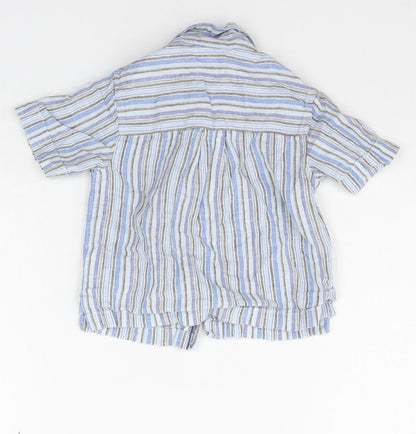 NEXT Baby Blue Striped  Basic Button-Up Size 3-6 Months