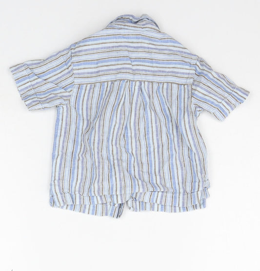 NEXT Baby Blue Striped  Basic Button-Up Size 3-6 Months