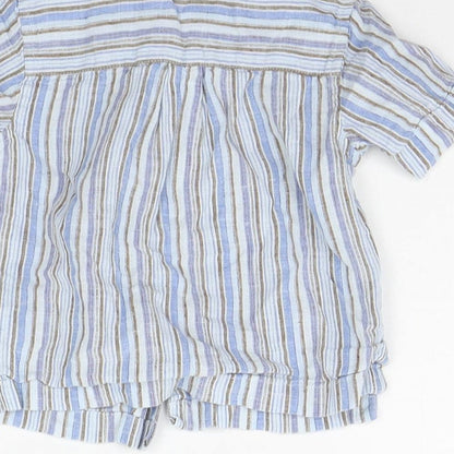 NEXT Baby Blue Striped  Basic Button-Up Size 3-6 Months