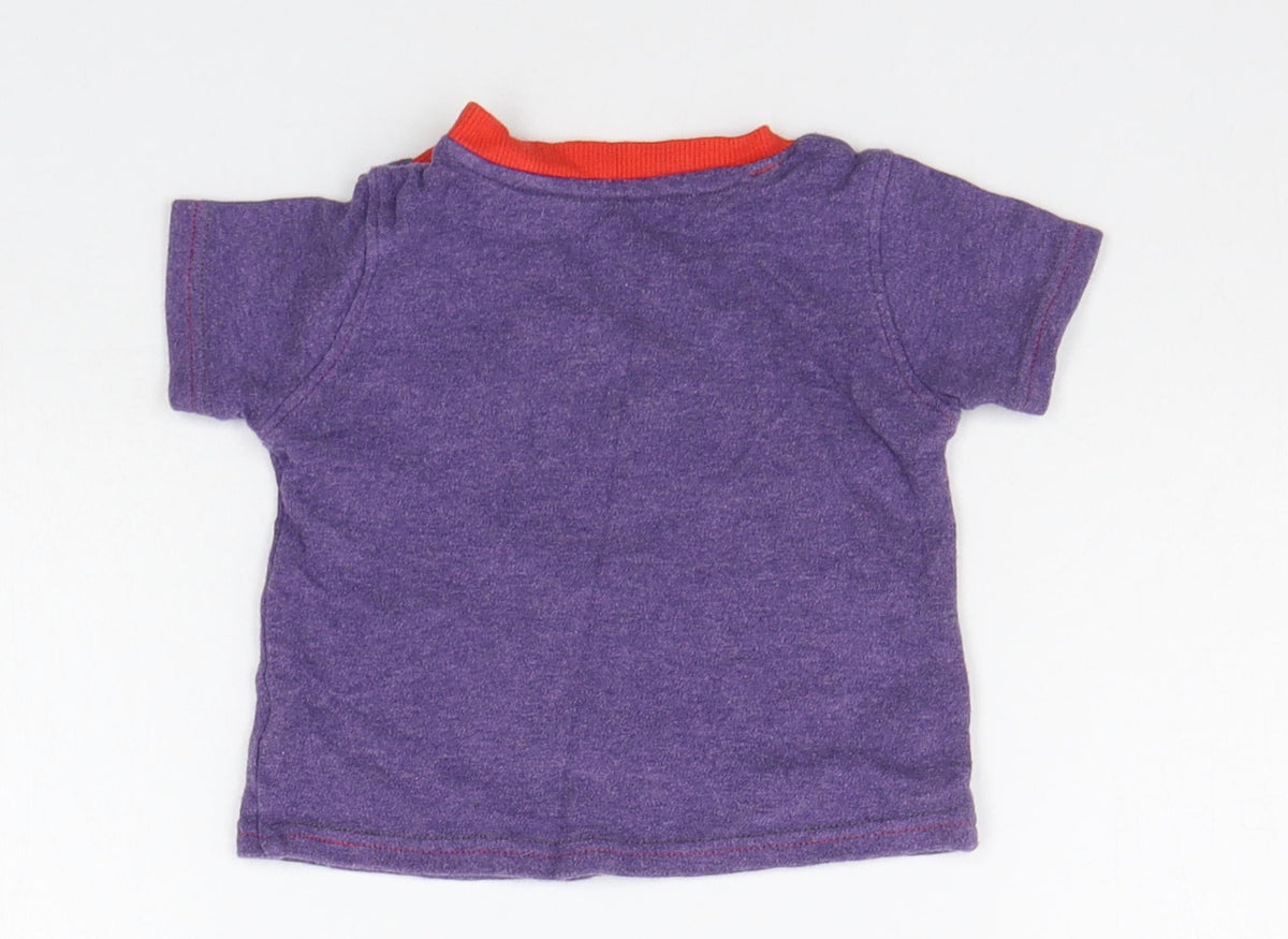 George Baby Purple   Basic T-Shirt Size 3-6 Months