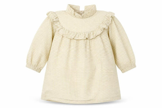 George Baby Beige Check  A-Line  Size 3-6 Months