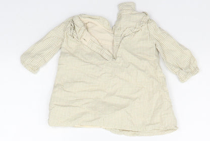 George Baby Beige Check  A-Line  Size 3-6 Months