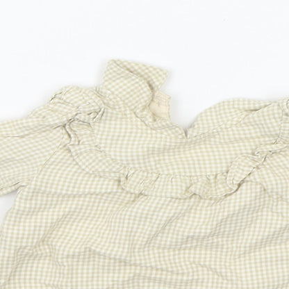 George Baby Beige Check  A-Line  Size 3-6 Months