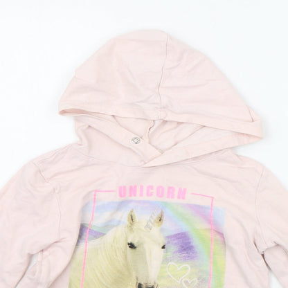 H&M Girls Pink   Pullover Hoodie Size 11-12 Years
