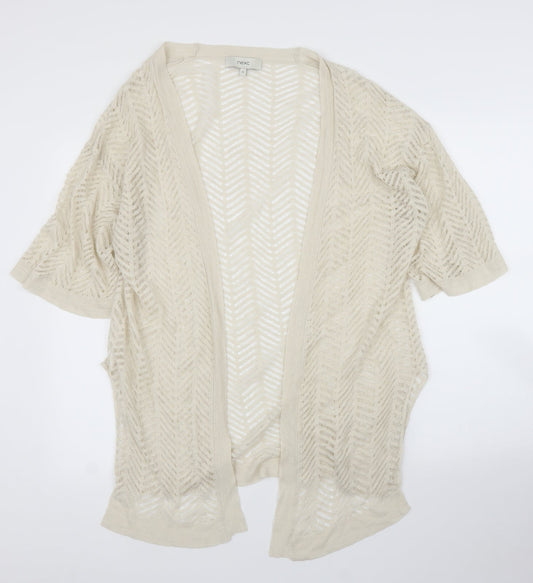 Womens UK Size 12 NEXT Ivory Cardigan Jumper