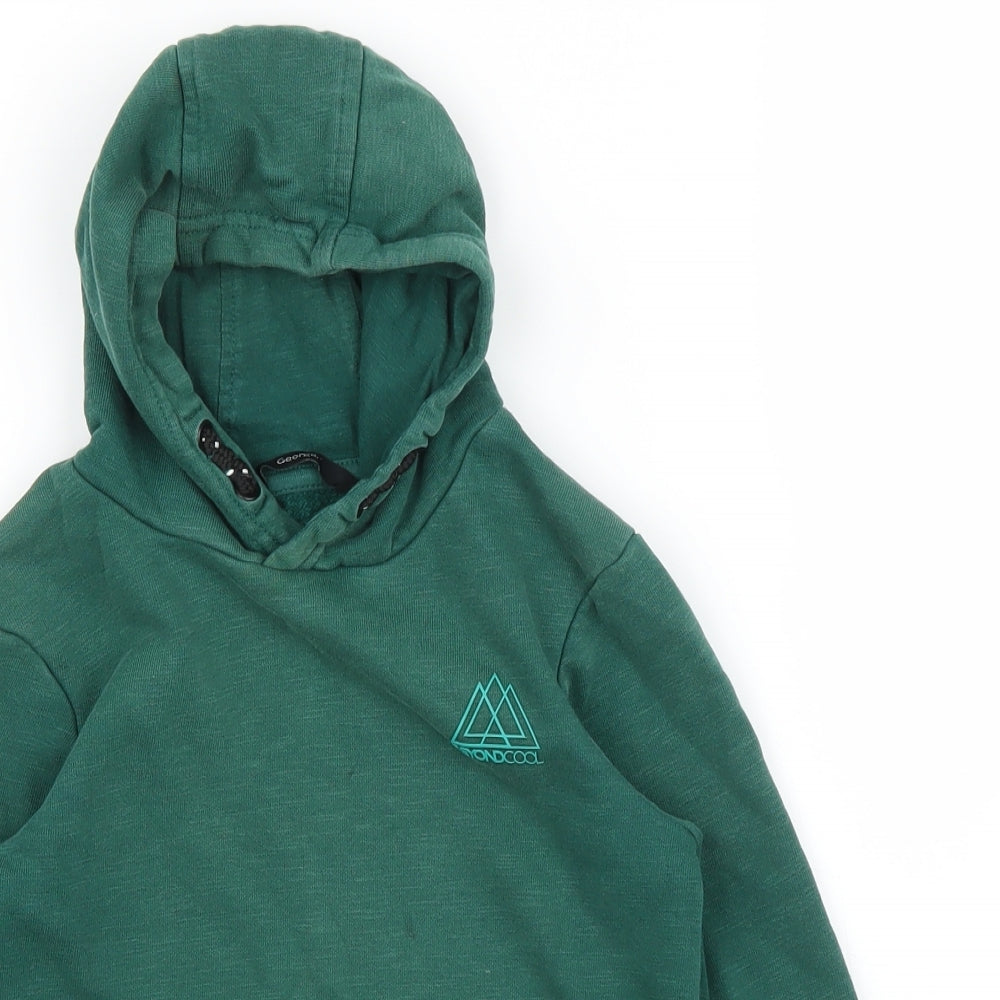 George Boys Green   Pullover Hoodie Size 4 Years