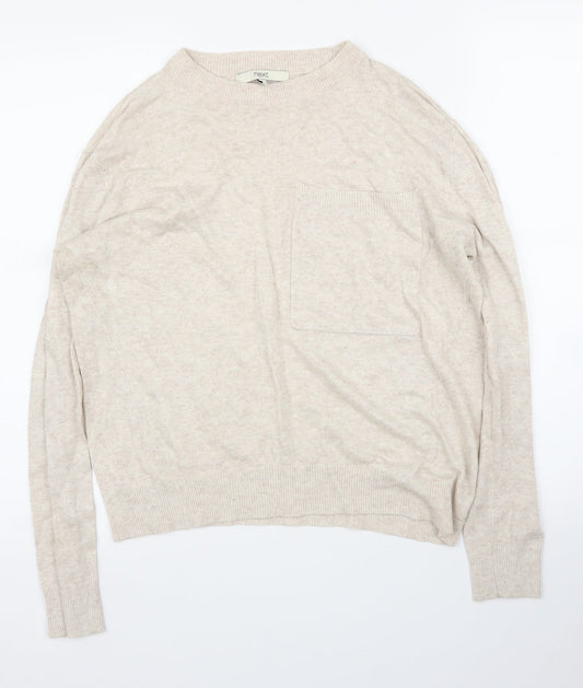 Womens UK Size 10 NEXT Beige Pullover Jumper