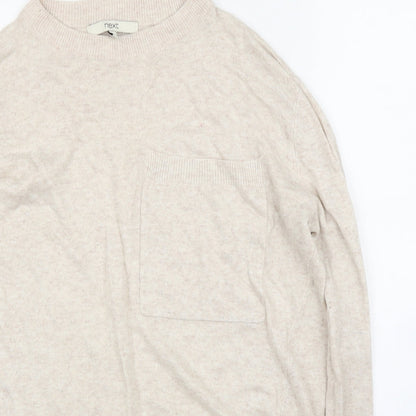 Womens UK Size 10 NEXT Beige Pullover Jumper