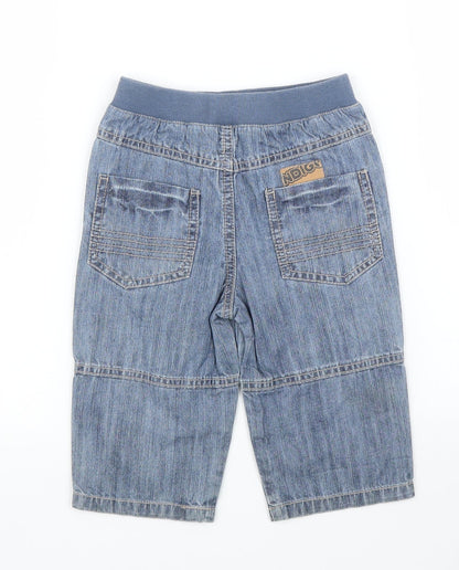 M&S Boys Blue  Denim Capri Jeans Size 9 Months
