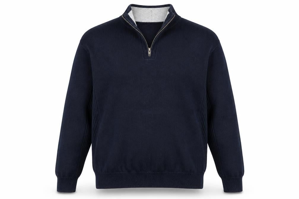Mens UK Size L Easy Blue Pullover Jumper