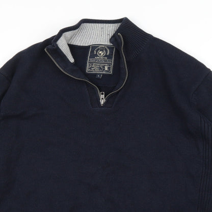 Easy Mens Blue   Pullover Jumper Size L