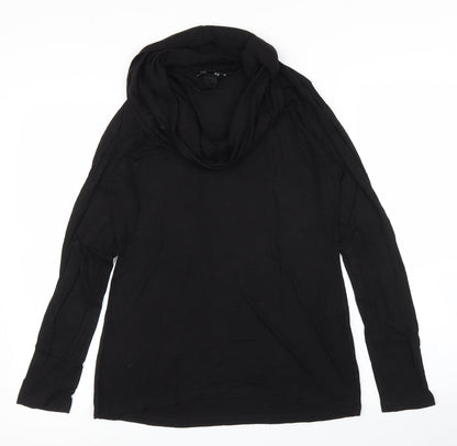 Womens UK Size M H&M Black Basic T-Shirt