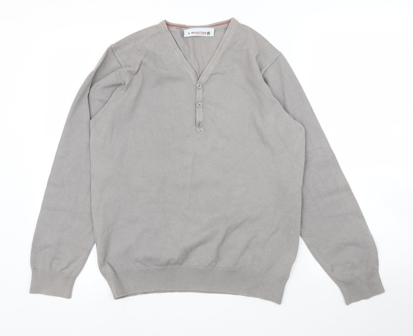 Burton Mens Grey   Pullover Jumper Size S