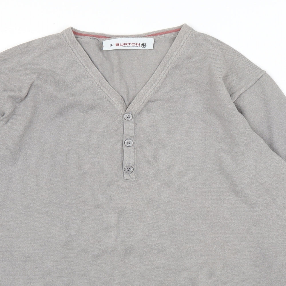 Burton Mens Grey   Pullover Jumper Size S