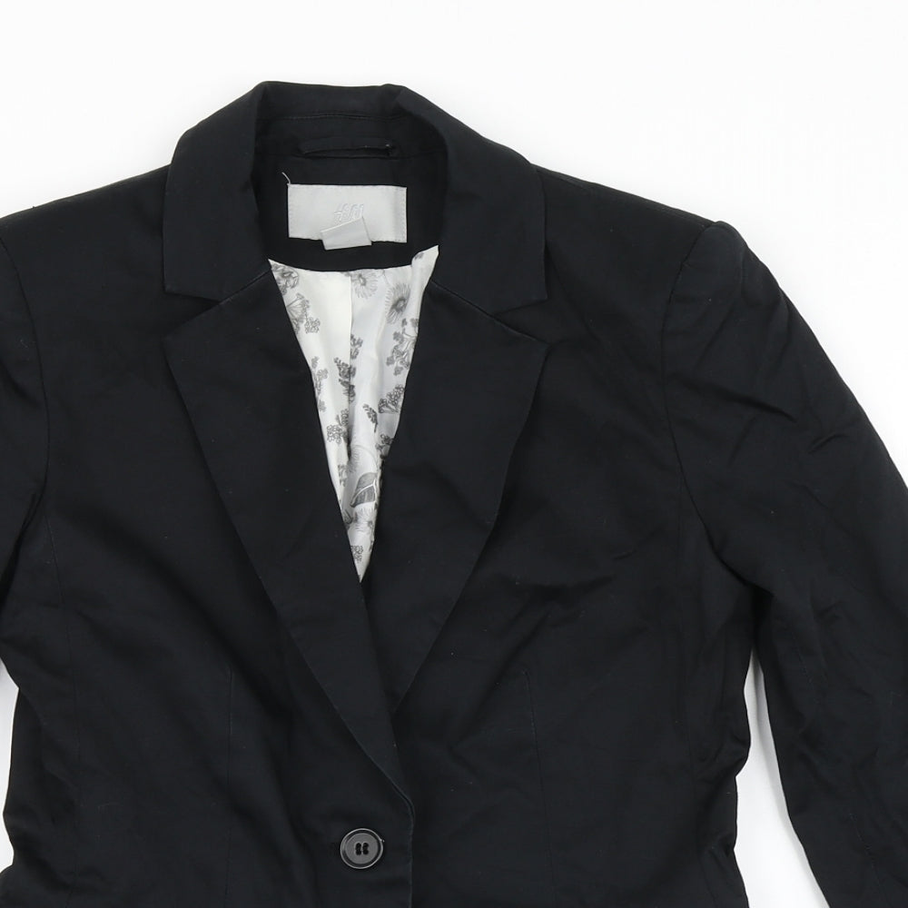 H&M Womens Black   Jacket Blazer Size 34