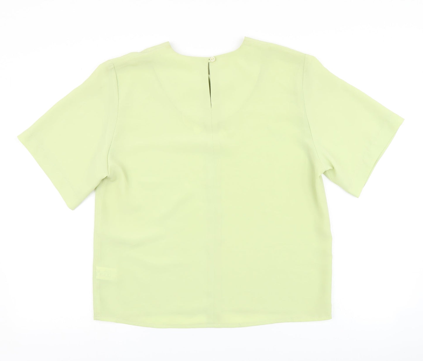Womens UK Size 12 Bella Moda Green Basic Blouse