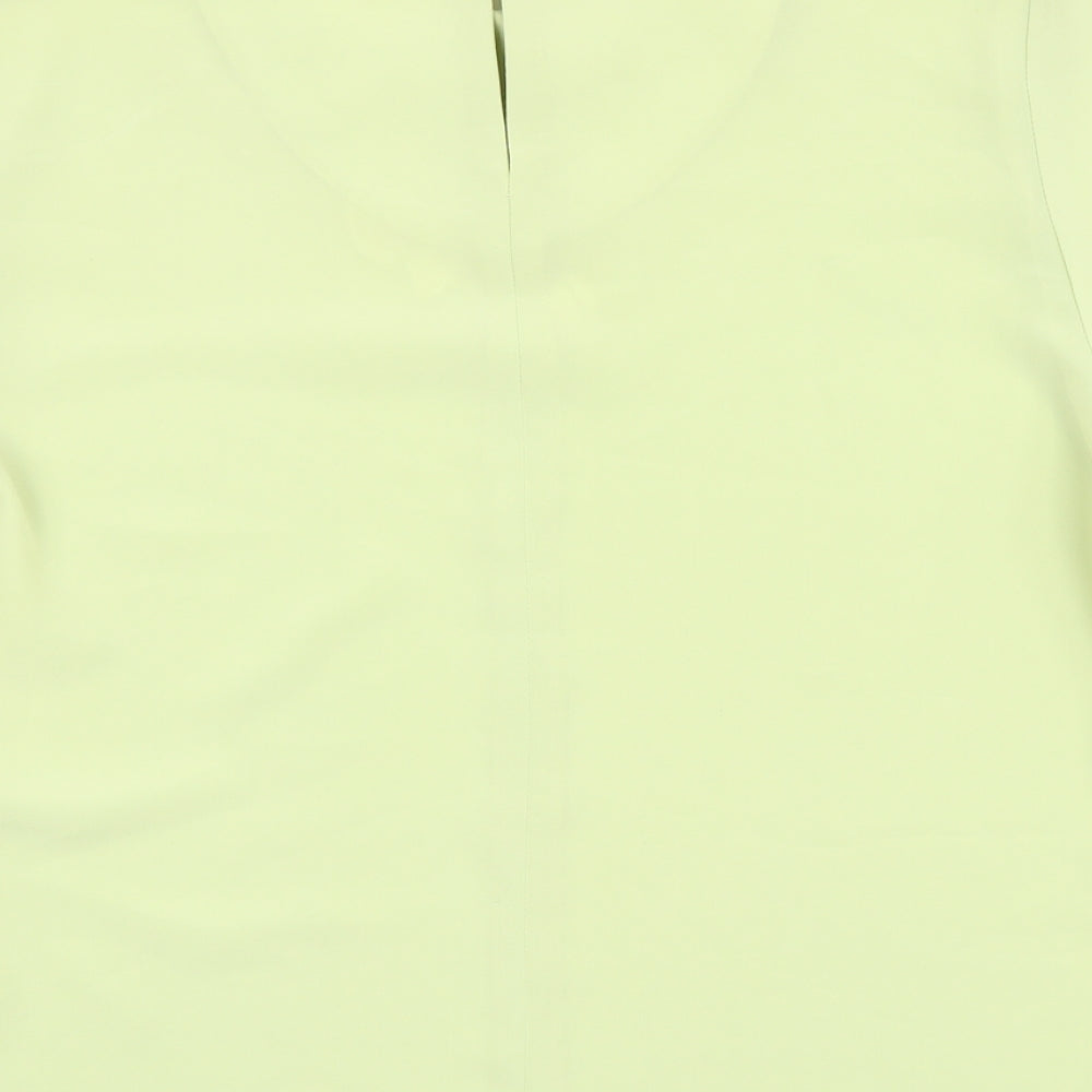 Womens UK Size 12 Bella Moda Green Basic Blouse