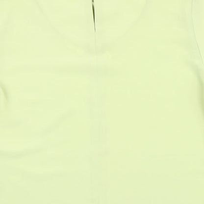 Womens UK Size 12 Bella Moda Green Basic Blouse