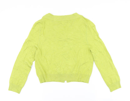 Womens UK Size 8 Matalan Green Cardigan Jumper