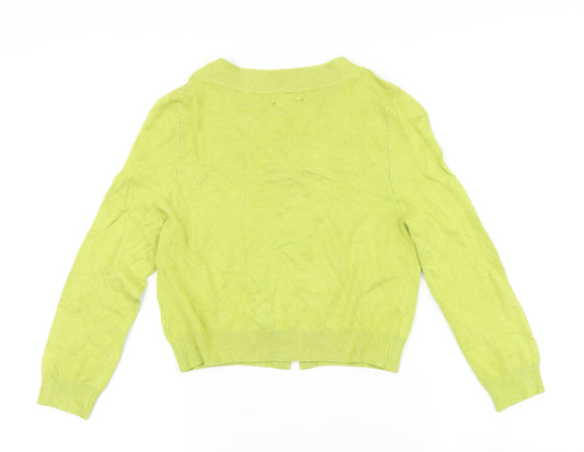 Womens UK Size 8 Matalan Green Cardigan Jumper