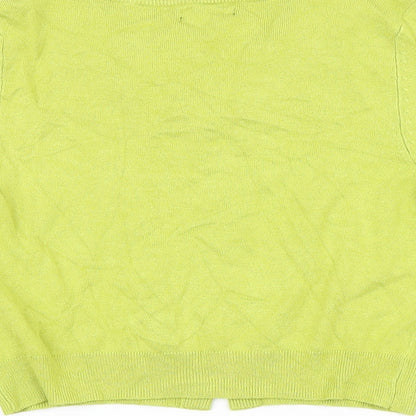 Womens UK Size 8 Matalan Green Cardigan Jumper