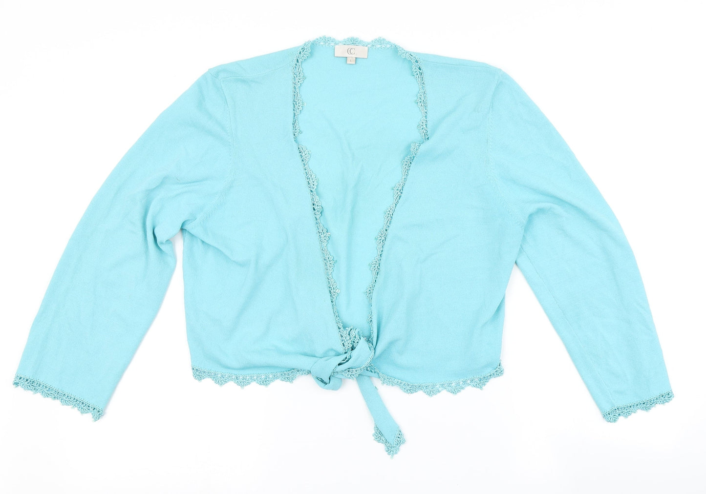 Womens UK Size L CC Blue Cardigan Jumper