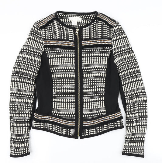 H&M Womens Multicoloured Argyle/Diamond  Jacket  Size 36