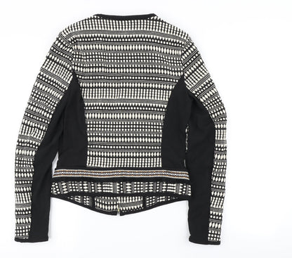 H&M Womens Multicoloured Argyle/Diamond  Jacket  Size 36
