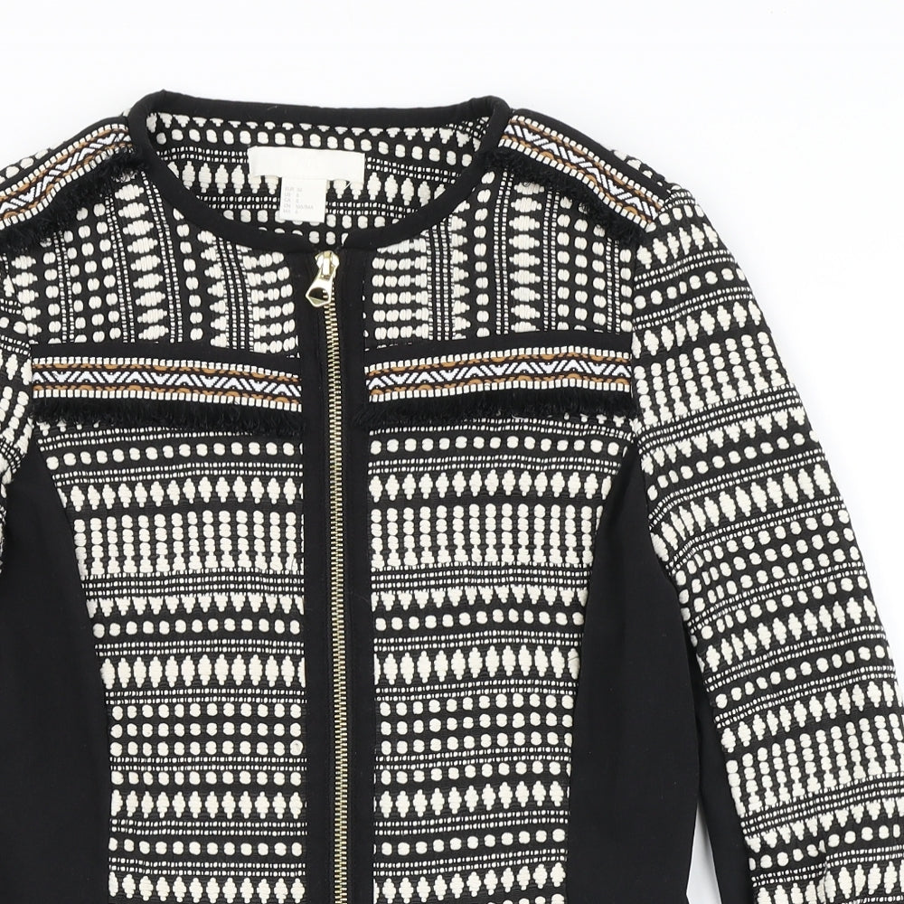 H&M Womens Multicoloured Argyle/Diamond  Jacket  Size 36