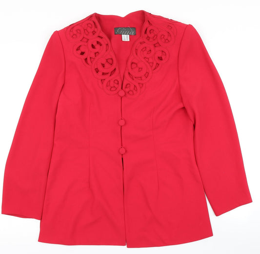 Womens UK Size 12 Gina Red Jacket