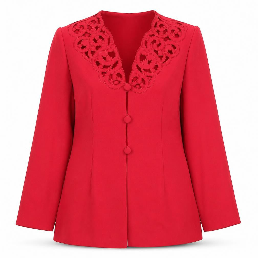 Womens UK Size 12 Gina Red Jacket