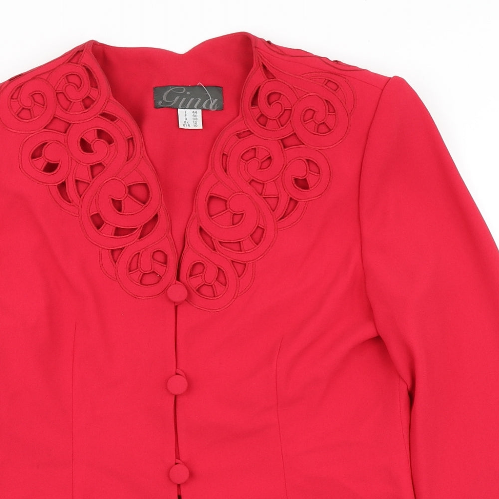 Womens UK Size 12 Gina Red Jacket