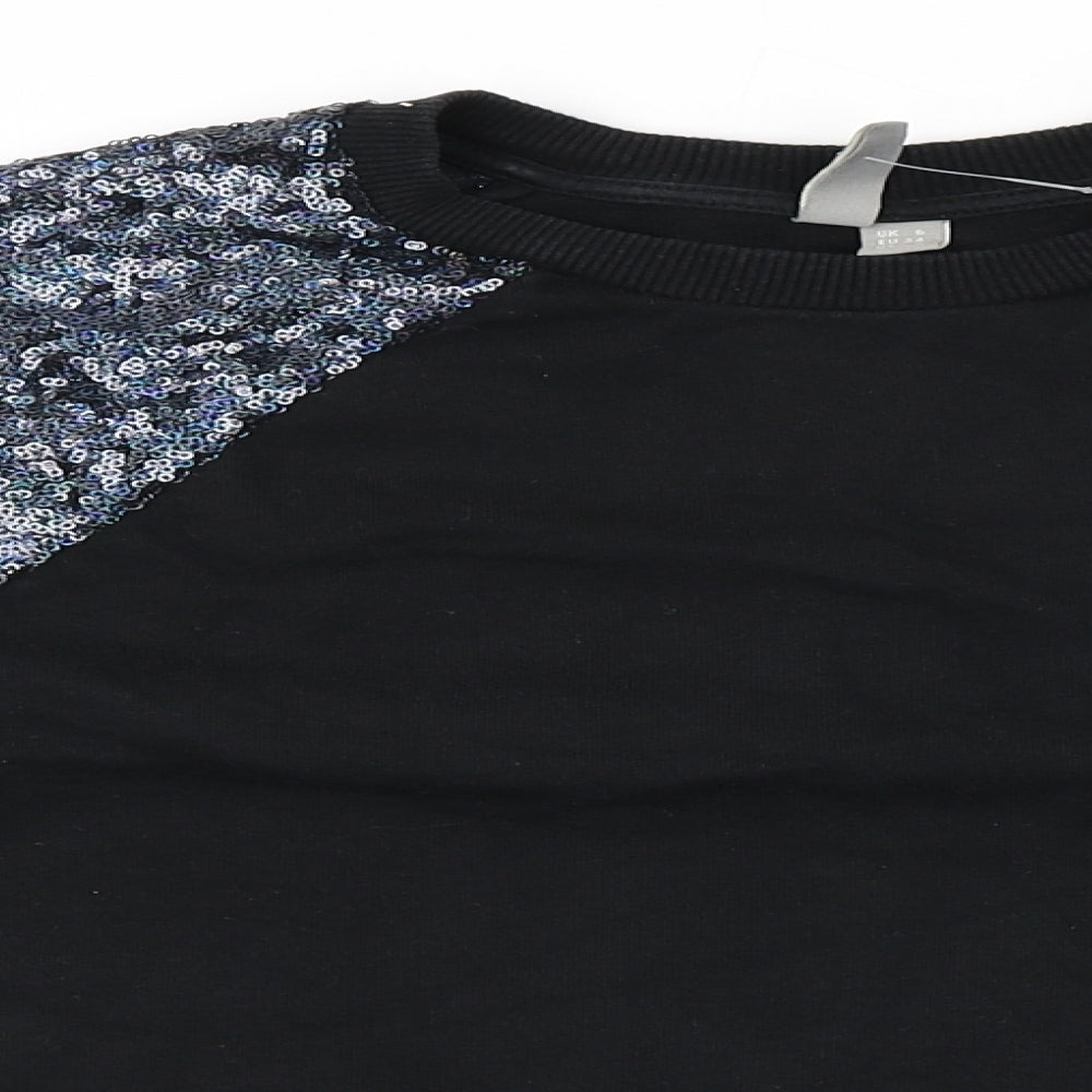 Womens UK Size 6 ASOS Black Pullover Jumper